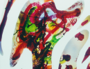 abstract in red